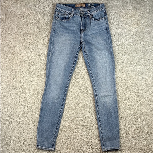 7 For All Mankind The Ankle Skinny Jeans - Picture 1 of 7